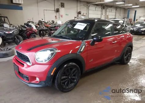 2013 Mini Paceman Cooper S z USA, uszkodzony, nr VIN WMWSS7C5XDWN52110